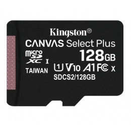 Kingston microSD 128GB Canvas Select Plus A1 (100mb\s) без адаптера Карта памяти